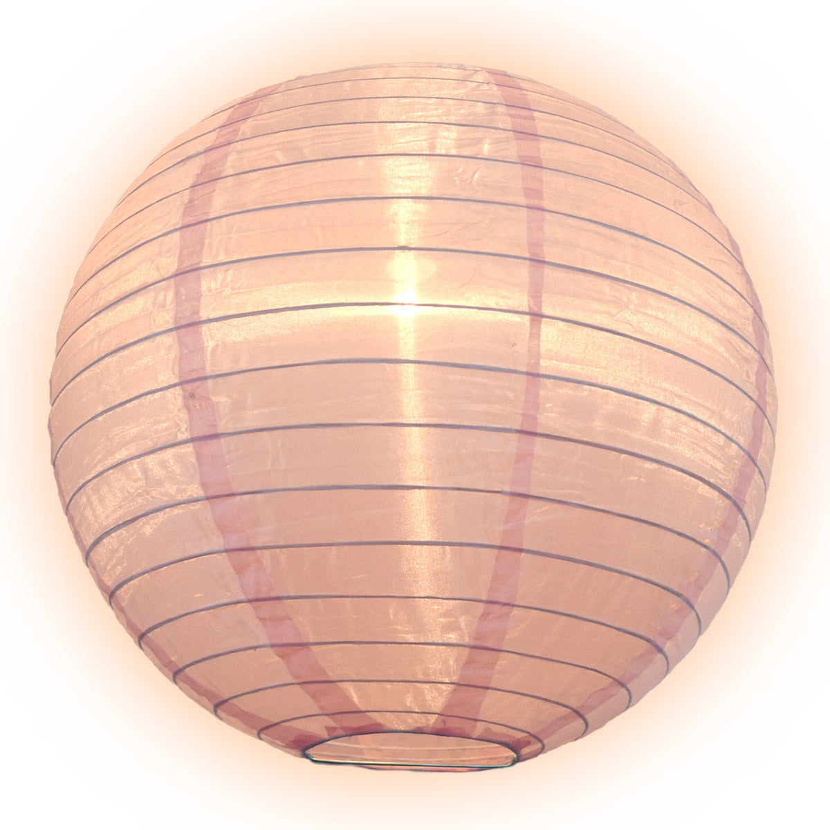 BLOWOUT 4&quot; Pink Round Shimmering Nylon Lantern Party String Lights (8FT, Expandable)