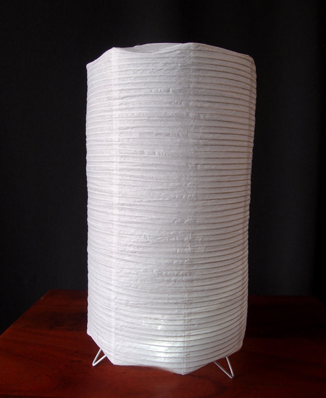 Cylinder Centerpiece Candle Lantern with Fine Lines - PaperLanternStore.com - Paper Lanterns, Decor, Party Lights &amp; More