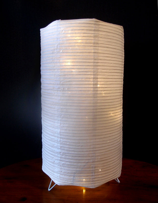 Cylinder Centerpiece Candle Lantern with Fine Lines - PaperLanternStore.com - Paper Lanterns, Decor, Party Lights &amp; More