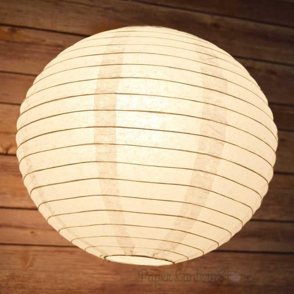 12&quot; White Round Paper Lantern, Even Ribbing, Chinese Hanging Wedding &amp; Party Decoration - PaperLanternStore.com - Paper Lanterns, Decor, Party Lights &amp; More