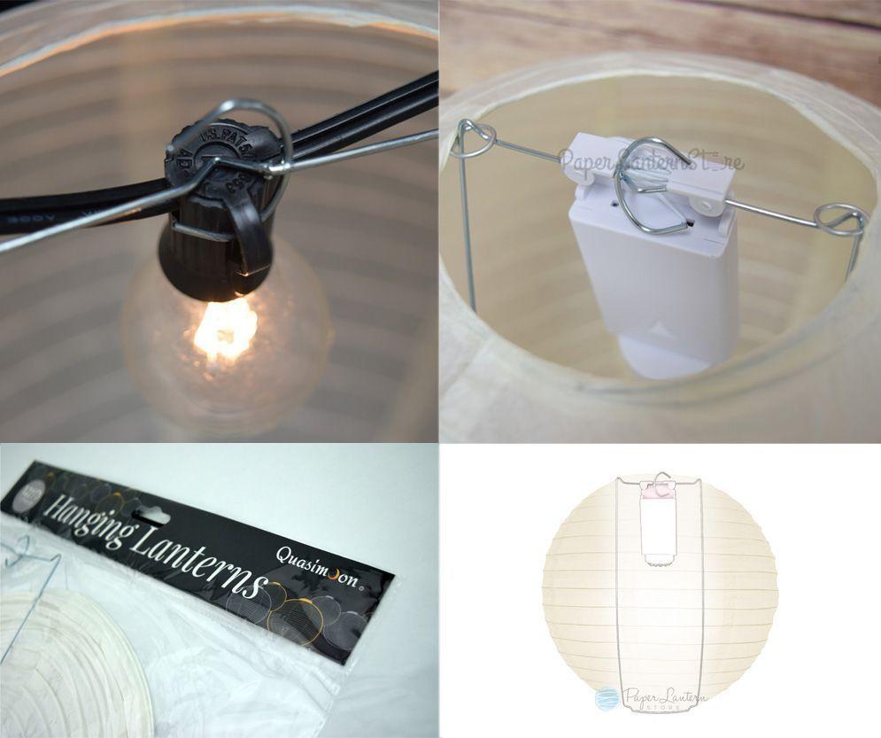 12-Pack 24 Inch Ivory Free-Style Ribbing Round Paper Lantern - Luna Bazaar | Boho &amp; Vintage Style Decor