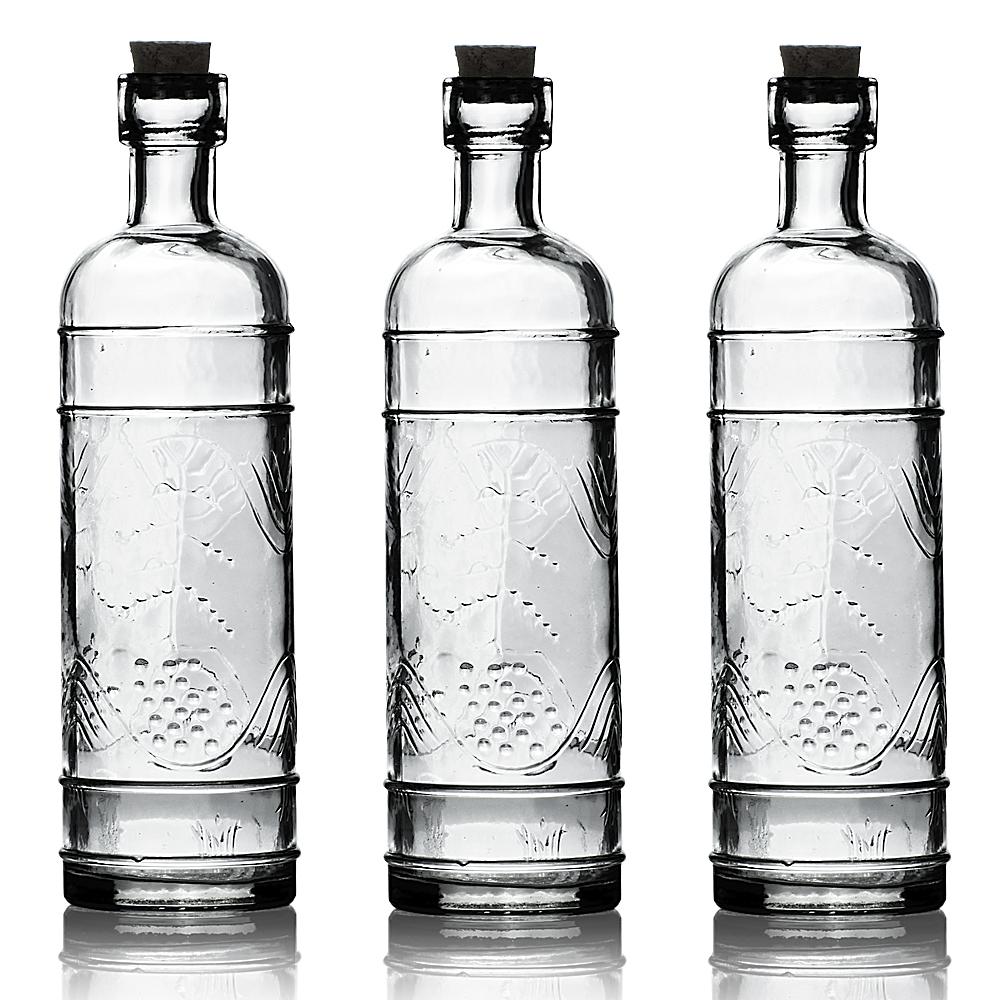 3 Pack, 6.6 Stella Clear Vintage Glass Bottle with Cork - DIY Wedding  Flower Bud Vases on Sale Now!, Chinese Lanterns